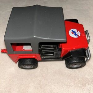 Playmobil Incomplete Red Jeep No Windshield 4189 Pony Ranch